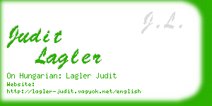 judit lagler business card